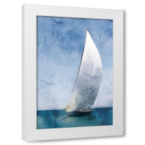 Out To Sail White Modern Wood Framed Art Print by Allen, Kimberly