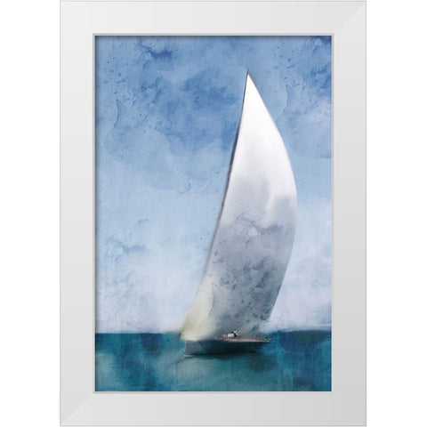 Out To Sail White Modern Wood Framed Art Print by Allen, Kimberly