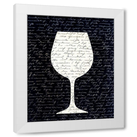 Wine on Black 3 White Modern Wood Framed Art Print by Allen, Kimberly
