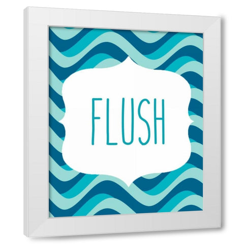 Ocean Waves 2 White Modern Wood Framed Art Print by Allen, Kimberly