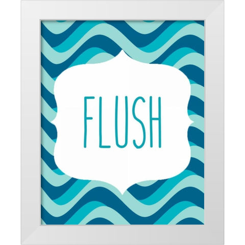 Ocean Waves 2 White Modern Wood Framed Art Print by Allen, Kimberly