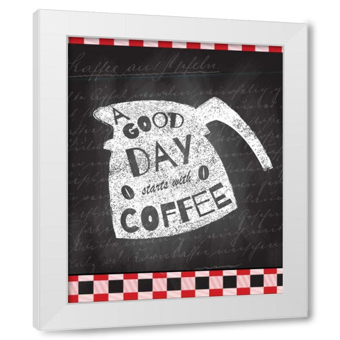 A Good Day 1 White Modern Wood Framed Art Print by Allen, Kimberly