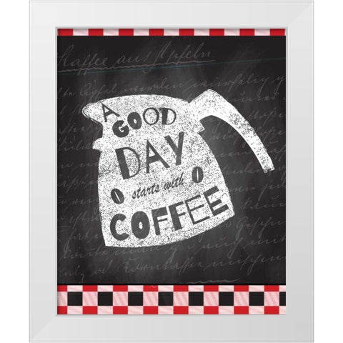 A Good Day 1 White Modern Wood Framed Art Print by Allen, Kimberly