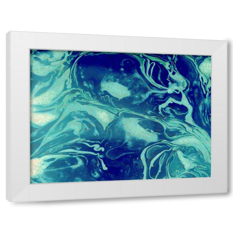 Cosmic White Modern Wood Framed Art Print by Allen, Kimberly