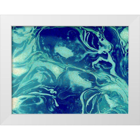 Cosmic White Modern Wood Framed Art Print by Allen, Kimberly