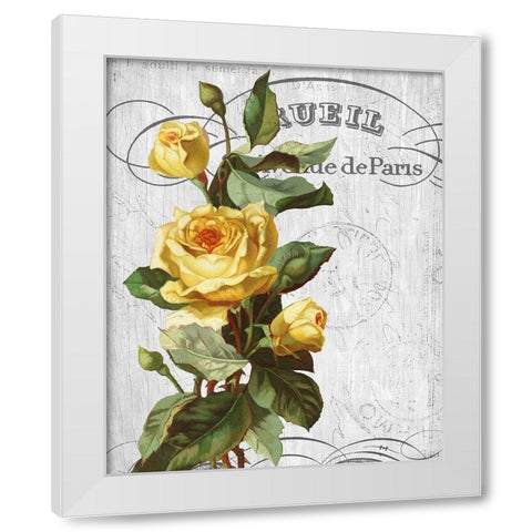 Country Floral 2 White Modern Wood Framed Art Print by Allen, Kimberly