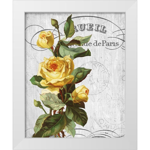 Country Floral 2 White Modern Wood Framed Art Print by Allen, Kimberly