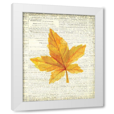 In the Fall 1  White Modern Wood Framed Art Print by Kimberly, Allen