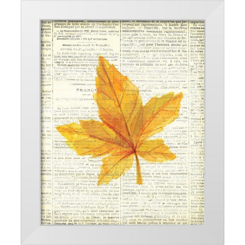 In the Fall 1  White Modern Wood Framed Art Print by Kimberly, Allen