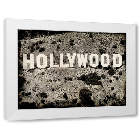 Hollywood White Modern Wood Framed Art Print by Kimberly, Allen