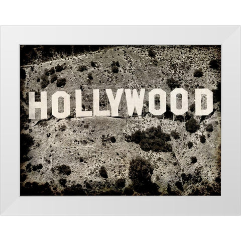 Hollywood White Modern Wood Framed Art Print by Kimberly, Allen
