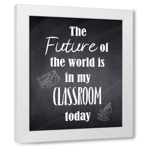 My Classroom 2 White Modern Wood Framed Art Print by Kimberly, Allen