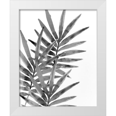 Ferns By Night 1 White Modern Wood Framed Art Print by Kimberly, Allen