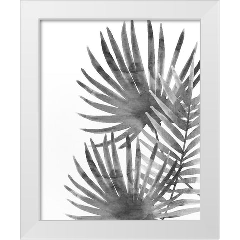 Ferns By Night 2 White Modern Wood Framed Art Print by Kimberly, Allen