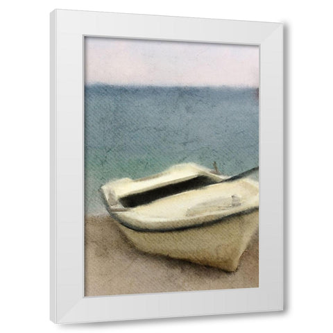 Sea Breeze White Modern Wood Framed Art Print by Kimberly, Allen