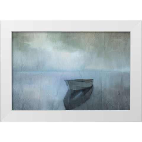Morning Row White Modern Wood Framed Art Print by Kimberly, Allen