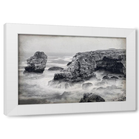 Crashing White Modern Wood Framed Art Print by Kimberly, Allen