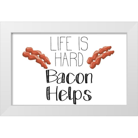 Good Morning 2 White Modern Wood Framed Art Print by Kimberly, Allen