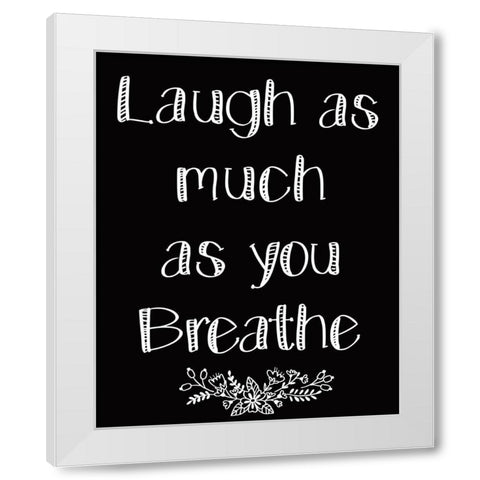 As Much 1 White Modern Wood Framed Art Print by Kimberly, Allen
