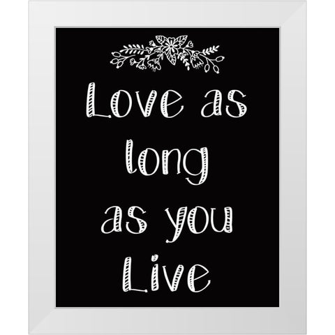 As Much 2 White Modern Wood Framed Art Print by Kimberly, Allen