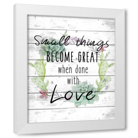 Small Things A White Modern Wood Framed Art Print by Kimberly, Allen