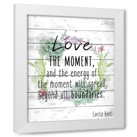 Small Things B White Modern Wood Framed Art Print by Kimberly, Allen