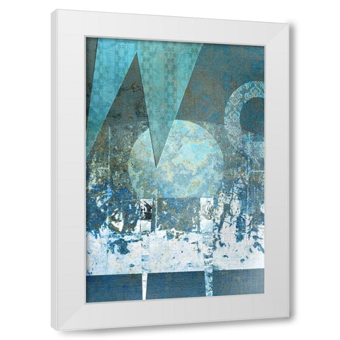 Abstract No. 7 White Modern Wood Framed Art Print by Allen, Kimberly