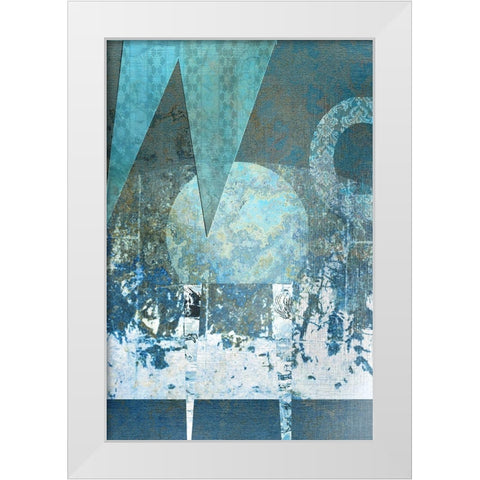 Abstract No. 7 White Modern Wood Framed Art Print by Allen, Kimberly