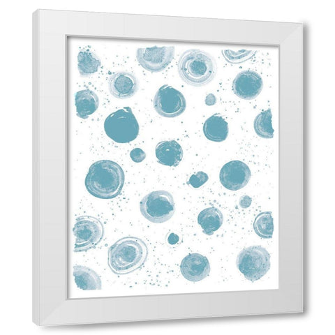 Seaside Pattern 1 White Modern Wood Framed Art Print by Kimberly, Allen
