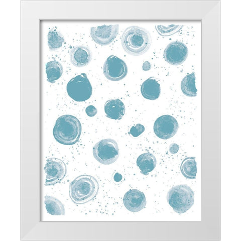 Seaside Pattern 1 White Modern Wood Framed Art Print by Kimberly, Allen