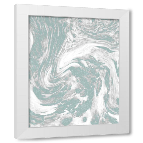 Sparkle Marble 1 White Modern Wood Framed Art Print by Kimberly, Allen