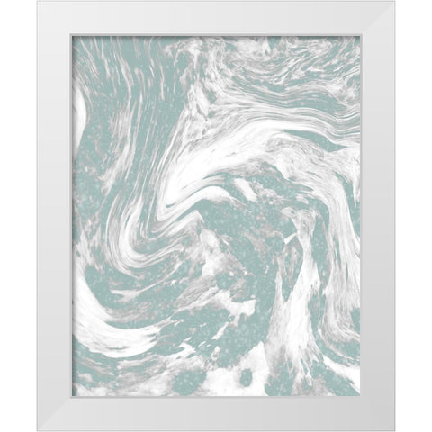 Sparkle Marble 1 White Modern Wood Framed Art Print by Kimberly, Allen