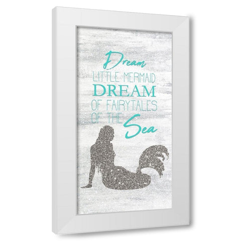 Mermaid Dreams 1 White Modern Wood Framed Art Print by Kimberly, Allen