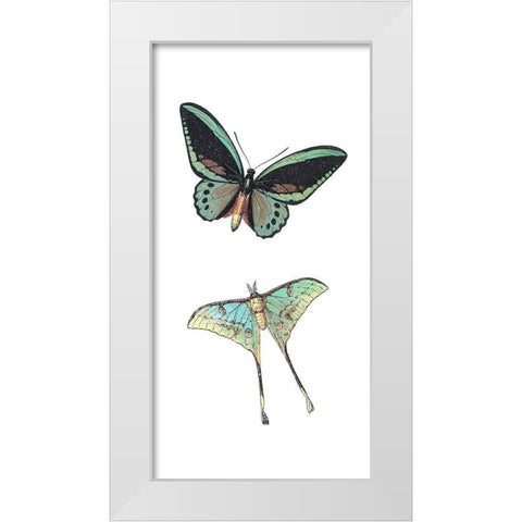 Fly Free 1 White Modern Wood Framed Art Print by Kimberly, Allen