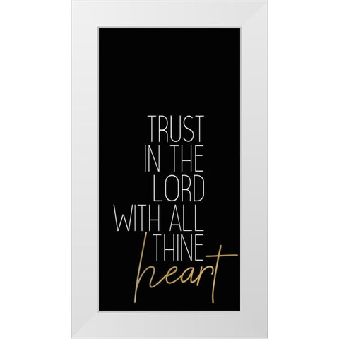 Be Still 3 White Modern Wood Framed Art Print by Kimberly, Allen