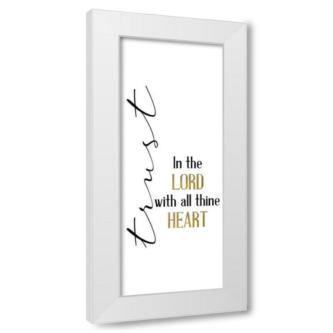All Trusting White Modern Wood Framed Art Print by Allen, Kimberly