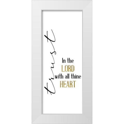 All Trusting White Modern Wood Framed Art Print by Allen, Kimberly