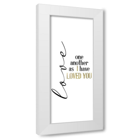 Infinate Love White Modern Wood Framed Art Print by Allen, Kimberly