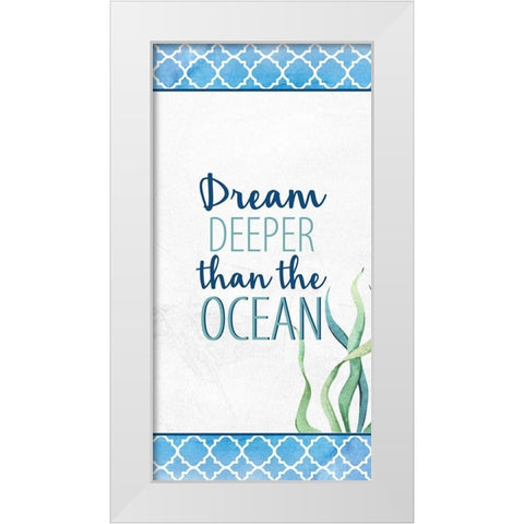 Bayside 10 White Modern Wood Framed Art Print by Allen, Kimberly