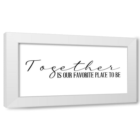 Together Is White Modern Wood Framed Art Print by Allen, Kimberly