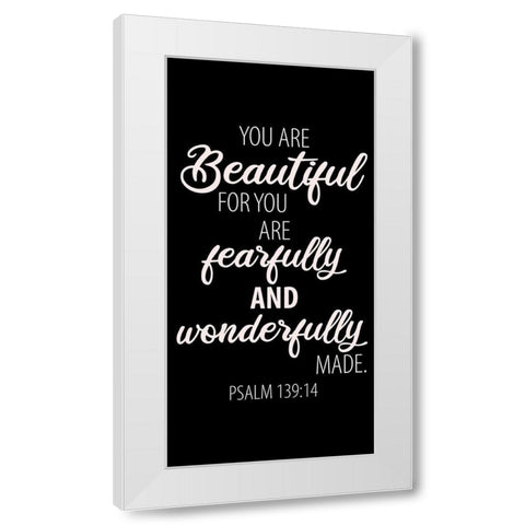 Wonderfully Made 1 White Modern Wood Framed Art Print by Allen, Kimberly