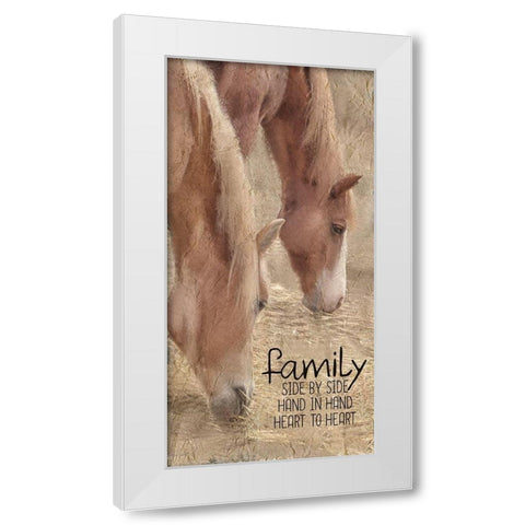 Side by Side White Modern Wood Framed Art Print by Allen, Kimberly