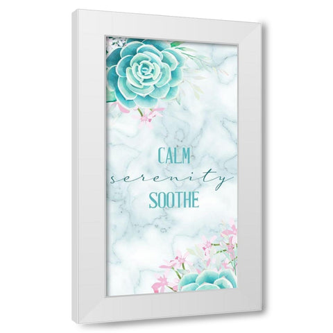 Relax Recharge 6 V2 White Modern Wood Framed Art Print by Allen, Kimberly