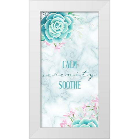 Relax Recharge 6 V2 White Modern Wood Framed Art Print by Allen, Kimberly