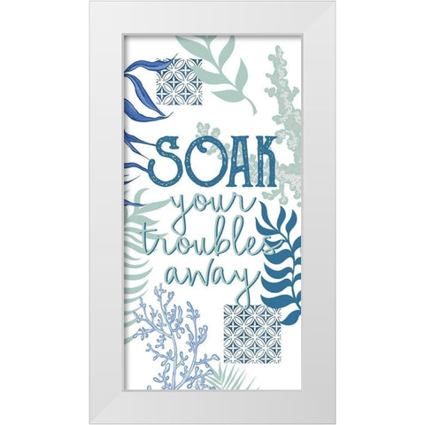 Under the Sea 4 White Modern Wood Framed Art Print by Allen, Kimberly