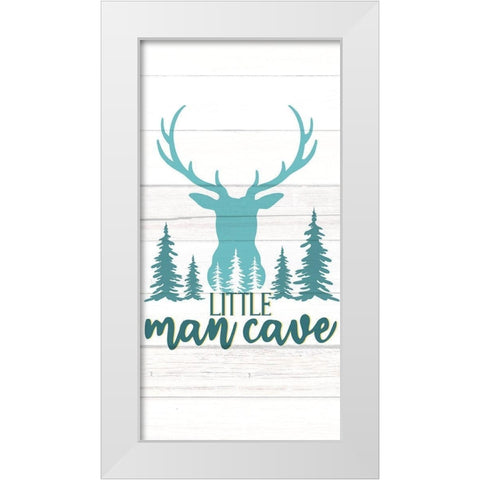 Little Man 1 White Modern Wood Framed Art Print by Allen, Kimberly