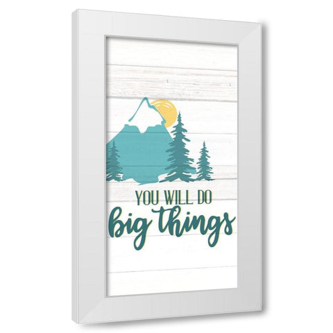 Little Man 6 White Modern Wood Framed Art Print by Allen, Kimberly