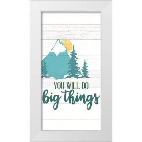 Little Man 6 White Modern Wood Framed Art Print by Allen, Kimberly