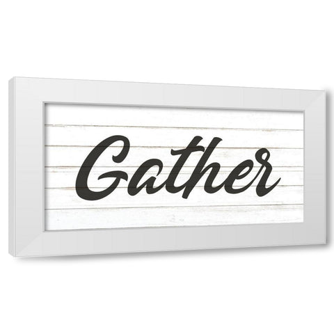 Gather White Modern Wood Framed Art Print by Allen, Kimberly