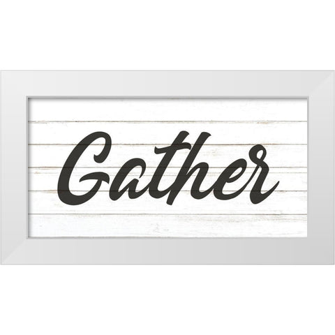Gather White Modern Wood Framed Art Print by Allen, Kimberly